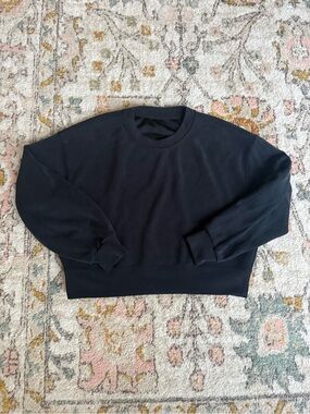 lululemon athletica Black Crewneck Sweater